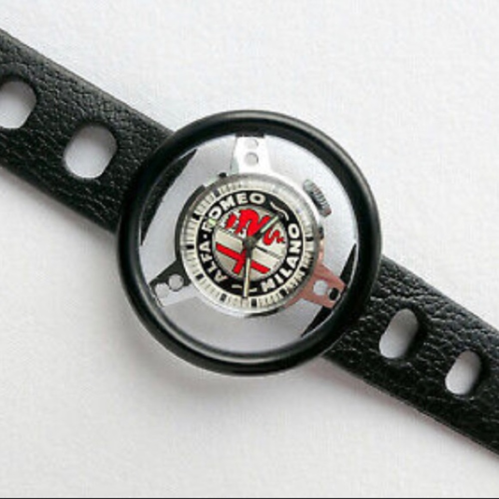 Alfa Romeo Classic Mille Miglia Rally Racing Sport Steering‎ Wheel Retro Watch